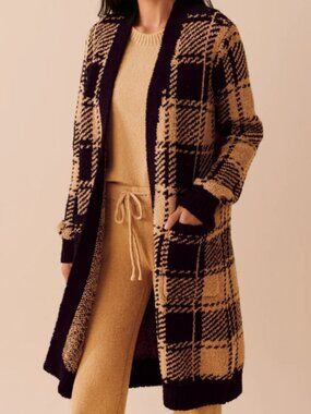 La Vie En Rose Chenille Long Cardigan